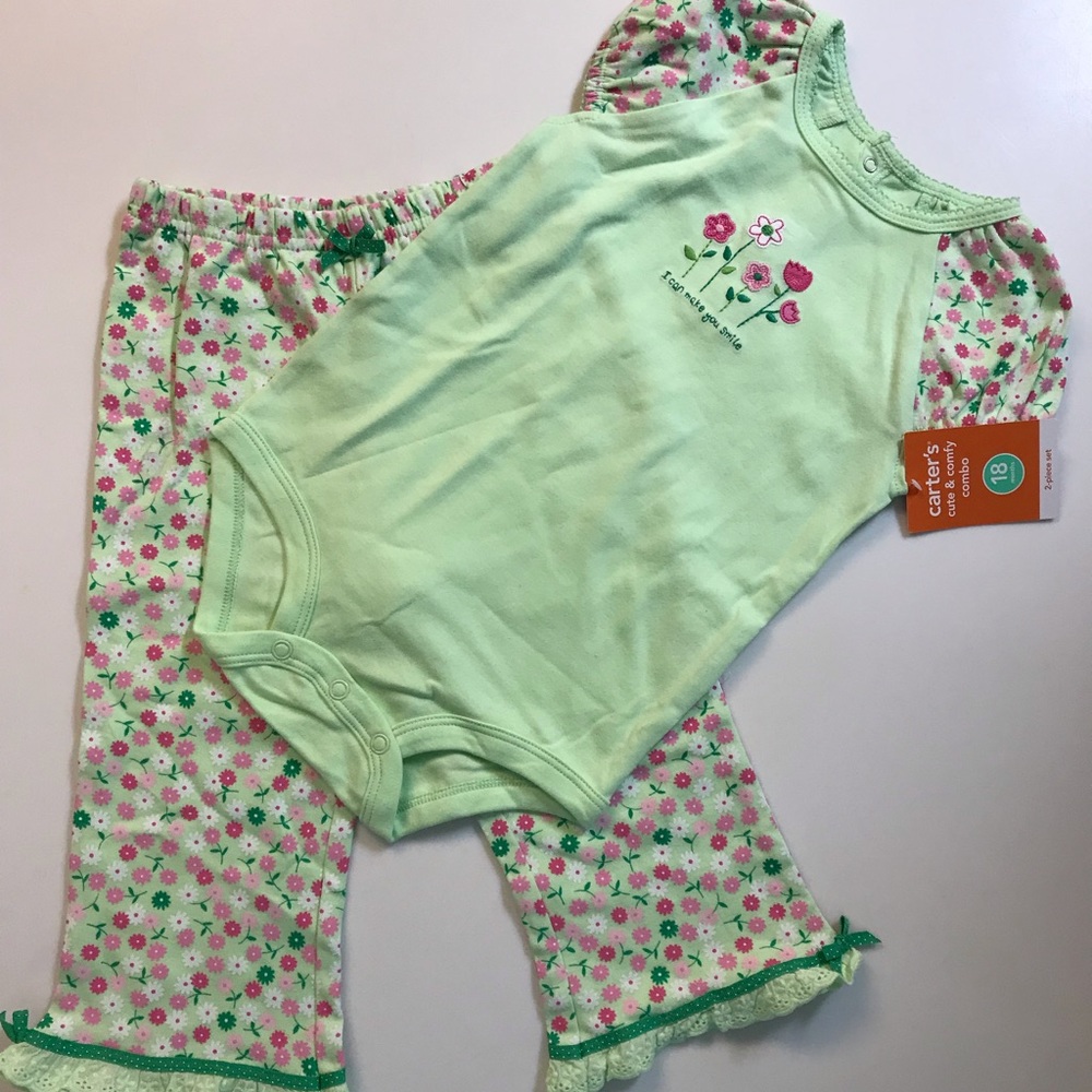 🌺Carter’s🌺2 pc Cute & Comfy Top and long pants